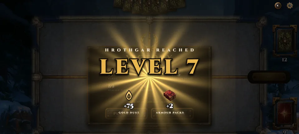 Levelling up pays out Gold Dust and packs
